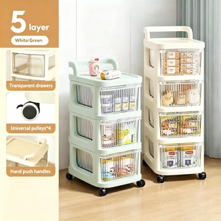 Multi-layer Storage Drawer Cart Sundries Storage rack For kitchen Bedroom Trolley Cart Organizer