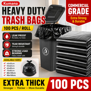 100pcs Trash bag Garbage bag  Black (Small/Medium/Large/XL/XXL) Enlarged Garbage And BagThickened