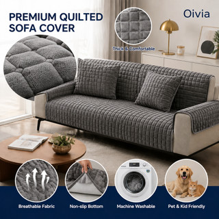 Oivia Sofa Cover Stretchable 1/2/3/4 Seater New Style Sofa Cover Set Universal Sofa Cushion