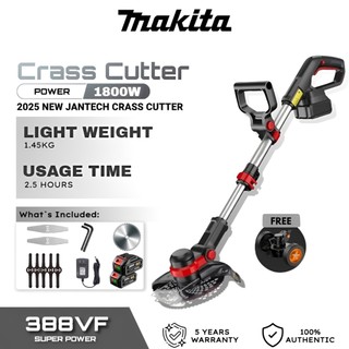 ✨2026 MKT✨ Cordless Electric Grass Cutter 388Vf Powerful Rechargeable Lithium Battery Grass Trimmer