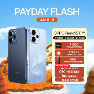 [3 Months 0% SPayLater] OPPO Reno15 F 5G | 50MP Ultra Wide Selfie Camera | Static Photo Popout