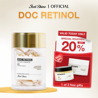Just Shine Doc Retinol whitening serum - Capsules anti-aging fading dark spots fine lines 40pcs/box