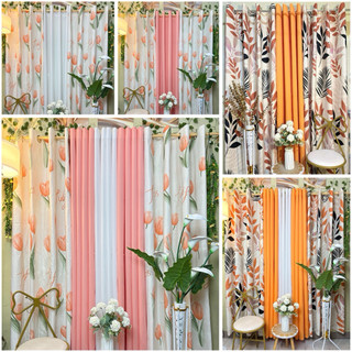 APRICOT CURTAIN CANADIAN COTTON NON FADING FABRIC