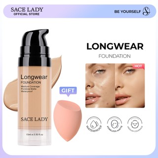 SACE LADY Liquid Foundation Matte Medium Coverage Poreless Finish Waterproof Lasting Face Makeup