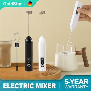 Gold Star Coffee Mixer Multifunctional Hand Mixer Electric Milk Portable Frother Mixer For Baking