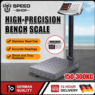 150/300KG Heavy Duty English Digital Platform Scale, High Accuracy Folding Price Computing Weighing 