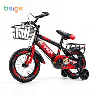 【Hot】Bike For Kids Boy Height Adjustable Kids Bike 12/16/18 Inch With Training Wheels 3-12 Years Old