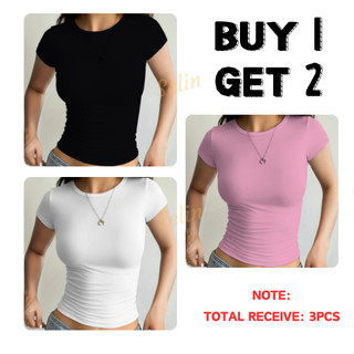 Buy 1 Take 2 Roundneck Top Premium Full Length Fitted top Womenswear