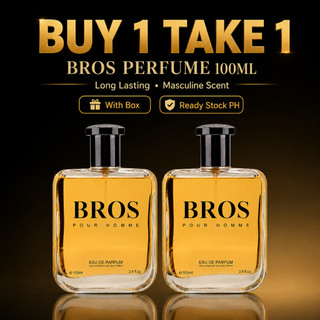 【BUY 1 TAKE 1】Bros Perfume 100ml For Men Long Lasting Eau De Parfum Spray With Box Men Fragrance Gif