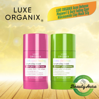 LUXE ORGANIX Acne Defense Mugwort & Dark Fading Spot Niacinamide Clay Mask 52g