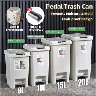 Trash can with cover home kitchen large capacity bathroom trash bin garbage Bin with pedal