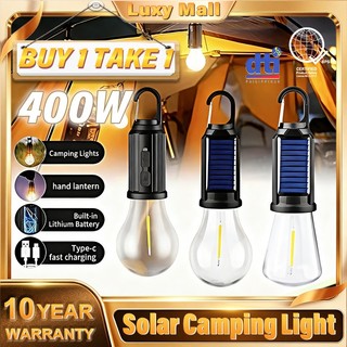 Luxy New Emergency Lights Rechargeable Hanging Camping Light Bulb Solar Light Outdoor Waterproof