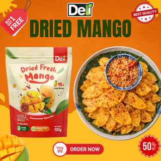 DELI FOOD Spicy Dried Mango with Salt & Chili - Boldly Sour, Spicy, and Daily Nutrition