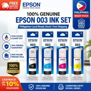 Epson 003 Ink Original 003 L3210 L3256 L3550 L3250 L5590 L3216 L1256 L11050 L1250 L5296 L5290Printer