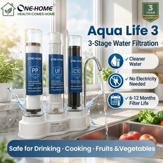 ONE HOME Water Purifier Drinking Water  Alkaline Water Purifier For Kitchen Filter Complete Set