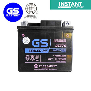 GS Motorcycle Battery GTZ7S RAIDER 150/FI/CARB, SYM JET100, HONDA PCX 150, CLICK 150