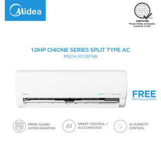 [Free Installation] Midea 1.0HP-3.0HP Chione Series High Wall Inverter Split Type Aircon