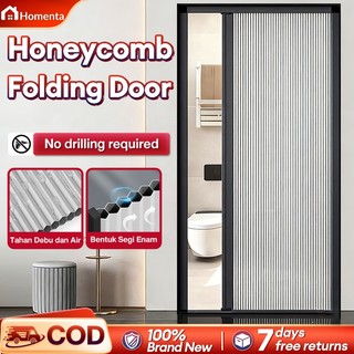 Sliding Door Honeycomb Door PVC Folding Door Waterproof Aluminum Frame For Home