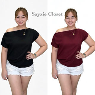 Off-Shoulder Ribbed Top Stretchy Fit Casual Blouse for Women Comfortable and Stylish