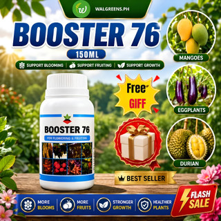 Booster 76 (150ml) Liquid Fertilizer – Flowering & Fruit Booster for High Yield Plants