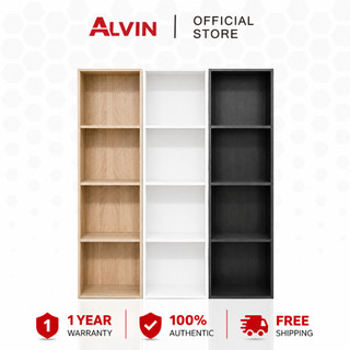 ALVIN 4-Tier Utility Cabinet Bookcase Storage Cabinet Cabinet(30x24x106cm)