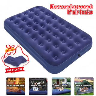 air bed double with electric pump for single size  Inflatable airbed mattress with free pump