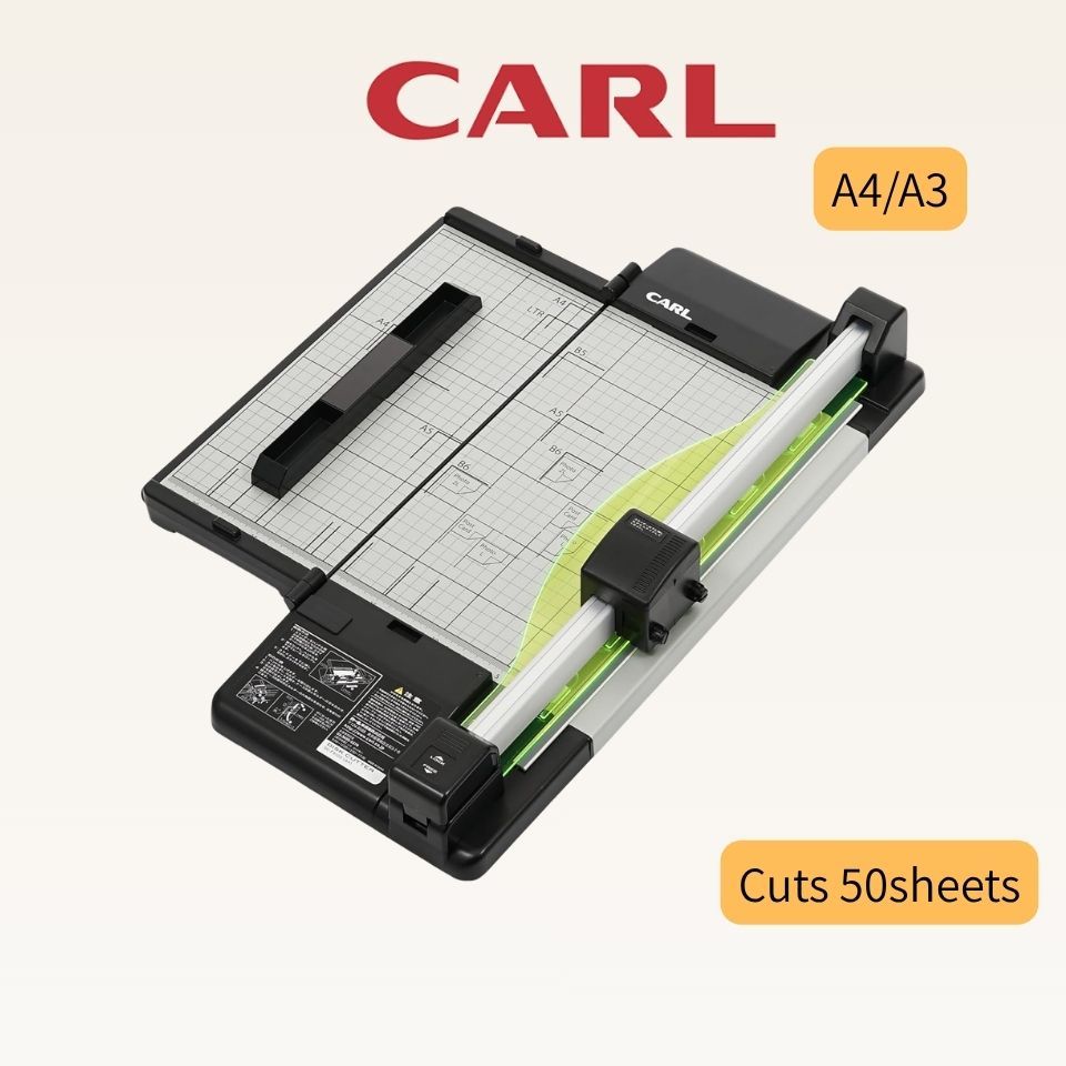 CARL Slim Foldable Disc Paper Cutter 50-Sheet A4 A3 DC-F5100 DC-F5300