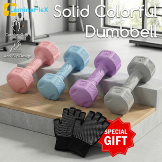LuminaFlex Dumbbell Set 2PCS 1KG/2KG/3KG*2PCS Home Dumbbell Set For Women Exercise Equipment