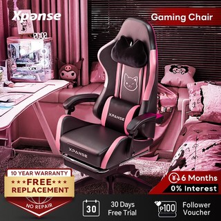 XPANSE Cat-Ear Gaming Chair Black-Pink Ergonomic Study Chair Computer Office Chair【30Day Free Trial】