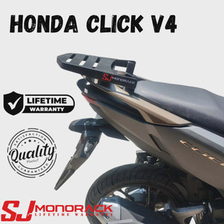 SJ Monorack For Honda Click 125/150/160 V4 Plated/Round Bar