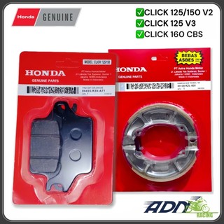 Motorcycle Brake Shoe & Brake Pad Honda Click 125 V2 V3 / 150 V2 / 160 CBS Adnracing