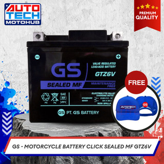 GS BATTERY CLICK SEALED MF GTZ6V Motor Car - Autotech