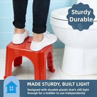 TOPONE Multi-Purpose Plastic Step Stool, Heavy-Duty Sturdy Construction, Non-Slip chair，Lightweight