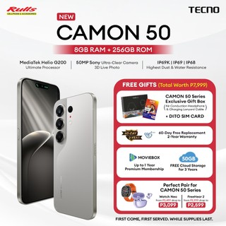 TECNO CAMON 50 (8GB+256GB) Smartphone | Helio G200 Ultimate | 50MP OIS Main Camera | 6.78'' 144Hz