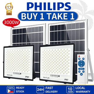 3000W LED Solar Flood Light Motion Sensor Waterproof Outdoor | 100X Bright | Buy 1 Take 1