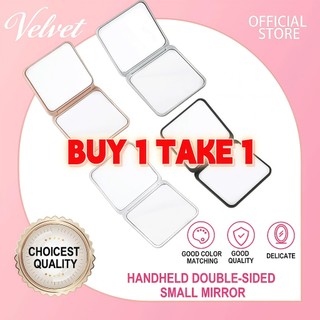 Mini Square Makeup Mirror Portable Double-sided Vanity Mirror Cosmetic Vanity Foldable Pocket Mirror