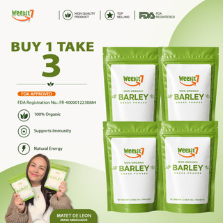 Weekit7 Barley Grass Powder,Original Natural Organic Herbal Nation Barley Juice FDA,Detox,Tea/