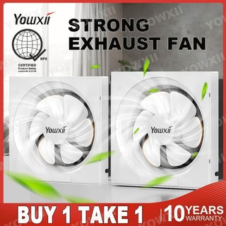 Yowxii Strong Exhaust Fan Ceiling Standard Wall Household For Kitchen,Room,Bathroom Energy Saving