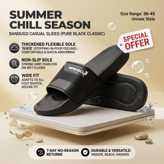 Sandugo High-Quality Comfort Recovery Slippers for Men and Women, Beach and Home Slippers