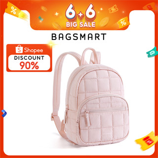 BAGSMART Small Backpack Puffer Cute School Bag Waterproof Casual Backpack Multi-pocket Backpack