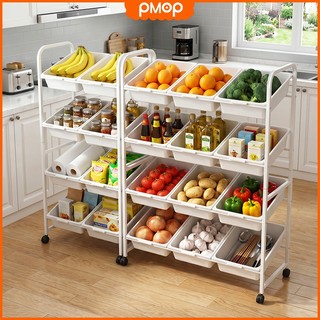 PMOP Organizer Rack Removable Categorized Storage Steel Rack Mobile Kitchen Organizer Storage Rack
