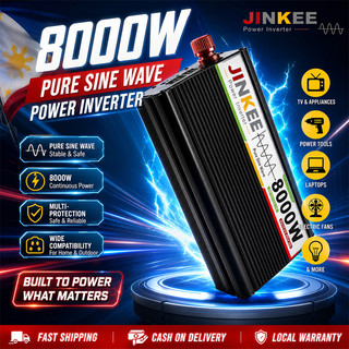 8000W Power Inverter Pure Sine Wave 12V to 220V For Home Appliances Aircon Solar TV [READY STOCK]
