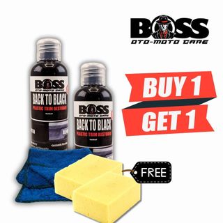 BOSS BACK TO BLACK 2PC 65ML PLASTIC TRIMS RESTORER