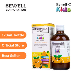 Bewell-C Kids Non-acidic Vitamin C with Zinc 120ml Bottle
