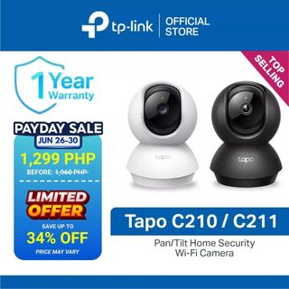 TP-Link Official Store | Tapo C210/C211 | Indoor CCTV Camera | Baby Monitor Audio Camera | SD Card