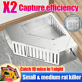Triangular double door Mouse Trap Continuous automatic mouse hunting automatic mouse trap