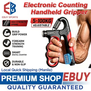 Adjustable Countable 5-100KG R-Type Hand Grip Gripper, Portable Hand Strength Exerciser for Finger a