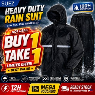 SUEZ Upgrade Raincoat Set For Men/Woman Thickened Rain Coat For Motorcycle Double Layer Waterproof