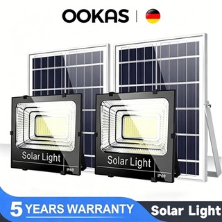 OOKAS Solar Light Qutdoor Waterproof LED Flood Light Intelligent Street LampWith Remote