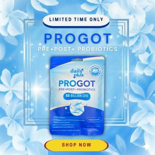 PRE + POST + PROBIOTICS 60 BILLION DAILYPLUS PROGOT